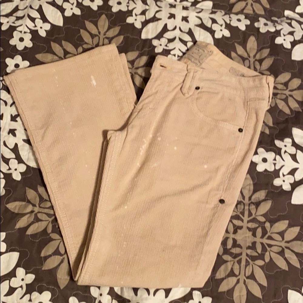 Splatter Design Corduroy Pant